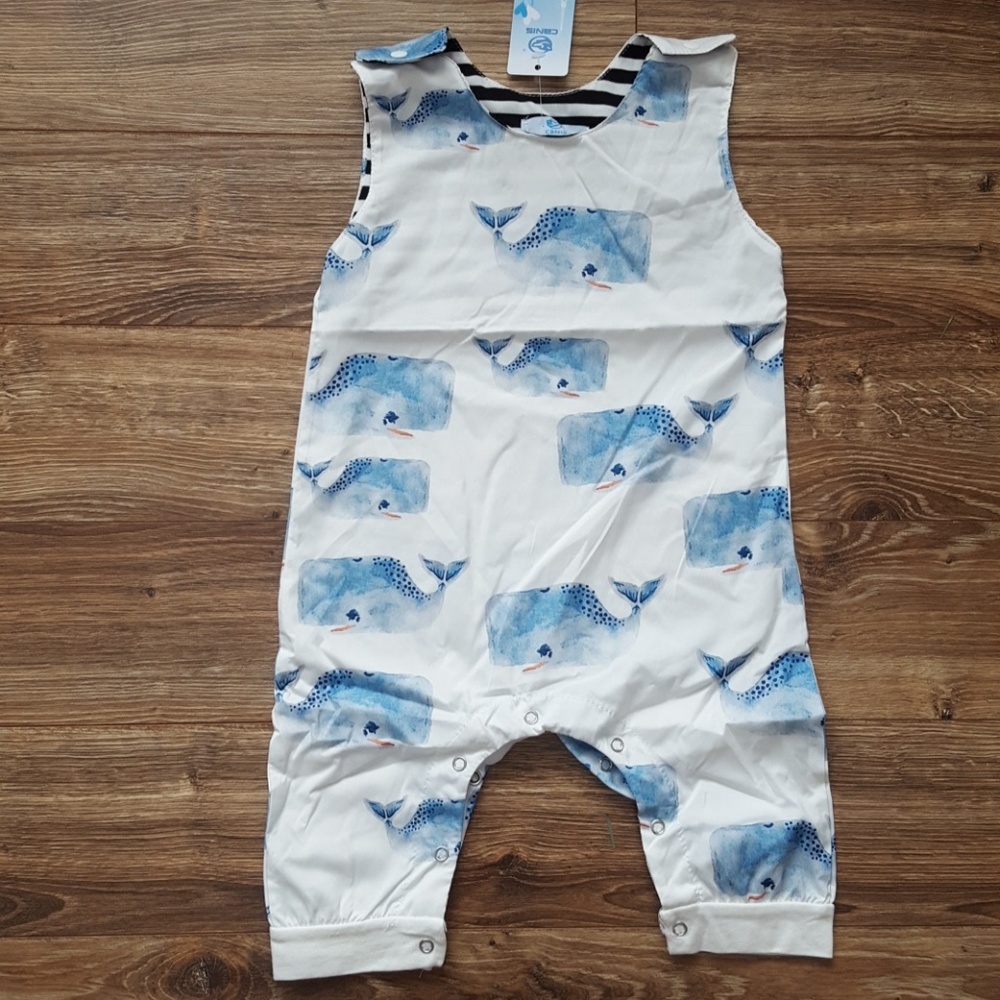 NWT Whale romper size 24 mo 2T (sz 100)